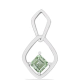 Pandantiv din Argint 925 ( 1.82 grame ) cu Ametist Verde 0.59 Carate