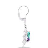 Cercei din Argint 925 ( 5.92 grame ) cu Fluorit Zebra 4.36 Carate