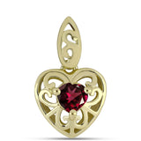Pandantiv din Argint 925 Placat cu Aur ( 1.22 grame ) cu Granat Rodolit 0.54 Carate