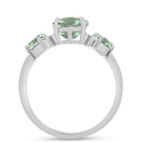 Inel din Argint 925 ( 2.47 grame ) cu Ametist Verde 2.04 Carate