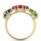 Inel din Argint 925 Placat cu Aur ( 3.57 grame ) cu Rubin Malagasy și Safir Albastru Australian 3.1 Carate