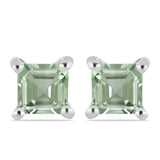 Cercei din Argint 925 ( 1.45 grame ) cu Ametist Verde 1.19 Carate