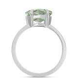 Inel din Argint 925 ( 2.28 grame ) cu Ametist Verde 1.59 Carate