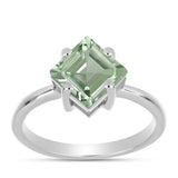 Inel din Argint 925 ( 2.28 grame ) cu Ametist Verde 1.59 Carate