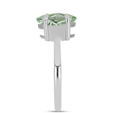 Inel din Argint 925 ( 2.28 grame ) cu Ametist Verde 1.59 Carate