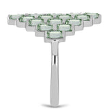 Inel din Argint 925 ( 5.01 grame ) cu Ametist Verde 2.76 Carate