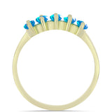 Inel din Argint 925 Placat cu Aur ( 2.33 grame ) cu Opal Etiopian ”Paradis” 0.71 Carate