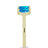 Inel din Argint 925 Placat cu Aur ( 2.33 grame ) cu Opal Etiopian ”Paradis” 0.71 Carate
