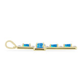Cruce Pandantiv din Argint 925 Placat cu Aur ( 3.16 grame ) cu Opal Etiopian ”Paradis” și Topaz Alb 1.1 Carate