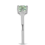 Inel din Argint 925 ( 1.98 grame ) cu Ametist Verde 1.6 Carate