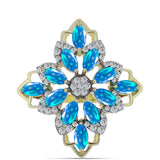 Inel din Argint 925 Placat cu Aur ( 5.07 grame ) cu Opal Etiopian ”Paradis” și Topaz Alb 2.34 Carate
