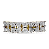 Inel din Argint 925 Placat cu Aur ( 4.11 grame ) cu Diamant Alb 0.12 Carate