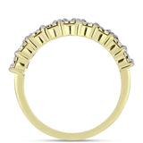 Inel din Argint 925 Placat cu Aur ( 4.11 grame ) cu Diamant Alb 0.12 Carate