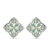 Cercei din Argint 925 ( 4.65 grame ) cu Ametist Verde 1.88 Carate