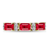 Inel din Argint 925 Placat cu Aur ( 2.72 grame ) cu Agat Roșu și Topaz Alb 1.96 Carate