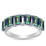 Inel din Argint 925 ( 3.23 grame ) cu Cuarț Mistic Verde Brazilian 2.84 Carate