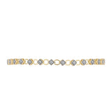 Brățară din Argint 925 Placat cu Aur ( 5.66 grame ) cu Diamant Certificat cultivat în laborator 0.58 Carate