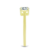 Inel din Argint 925 Placat cu Aur ( 2.05 grame ) cu Diamant Certificat cultivat în laborator 1.08 Carate