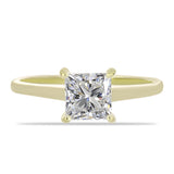 Inel din Argint 925 Placat cu Aur ( 2.03 grame ) cu Diamant Certificat cultivat în laborator 1.58 Carate