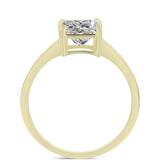 Inel din Argint 925 Placat cu Aur ( 2.03 grame ) cu Diamant Certificat cultivat în laborator 1.58 Carate