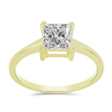 Inel din Argint 925 Placat cu Aur ( 2.03 grame ) cu Diamant Certificat cultivat în laborator 1.58 Carate