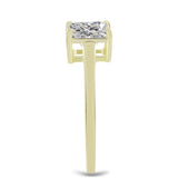 Inel din Argint 925 Placat cu Aur ( 2.03 grame ) cu Diamant Certificat cultivat în laborator 1.58 Carate