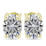 Cercei din Argint 925 Placat cu Aur ( 1.4 grame ) cu Diamant Certificat cultivat în laborator 1.44 Carate