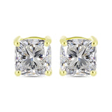 Cercei din Argint 925 Placat cu Aur ( 1.58 grame ) cu Diamant Certificat cultivat în laborator 2.9 Carate