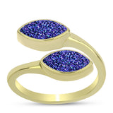 Inel din Argint 925 Placat cu Aur ( 3.77 grame ) cu Drusă Violet 2.67 Carate