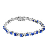 Brățară din Argint 925 ( 13.37 grame ) cu Safir Albastru Australian 7.33 Carate