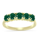 Inel din Argint 925 Placat cu Aur ( 2.17 grame ) cu Agat Verde 1.23 Carate