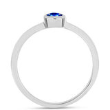 Inel din Argint 925 ( 2.2 grame ) cu Safir Albastru Australian 0.75 Carate