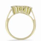 Inel din Argint 925 Placat cu Aur ( 4.05 grame ) cu Diamant Alb 0.01 Carate