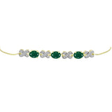 Brățară din Argint 925 Placat cu Aur ( 5.23 grame ) cu Agat Verde și Topaz Alb 2.2 Carate