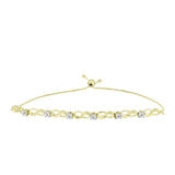 Brățară din Argint 925 Placat cu Aur ( 6.84 grame ) cu Diamant Alb 0.04 Carate