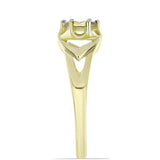 Inel din Argint 925 Placat cu Aur ( 1.84 grame ) cu Diamant Alb 0.01 Carate