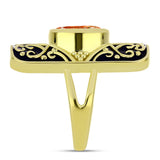 Inel din Argint 925 Placat cu Aur ( 9.39 grame ) cu Piatra Soarelui Oregon 2.58 Carate