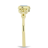 Inel din Argint 925 Placat cu Aur ( 1.76 grame ) cu Labradorit 0.2 Carate