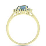 Inel din Argint 925 Placat cu Aur ( 2.71 grame ) cu Labradorit 2.13 Carate