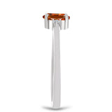 Inel din Argint 925 ( 1.6 grame ) cu Citrin Madeira și Topaz Alb 0.44 Carate