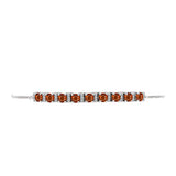 Brățară din Argint 925 ( 5.59 grame ) cu Citrin Madeira și Topaz Alb 2.4 Carate