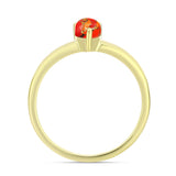 Inel din Argint 925 Placat cu Aur ( 1.66 grame ) cu Turcoaz Mohave 0.38 Carate