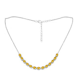 Colier din Argint 925 ( 5.93 grame ) cu Citrin Rio Golden 2.99 Carate