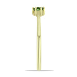 Inel din Argint 925 Placat cu Aur ( 1.42 grame ) cu Safir verde 0.28 Carate