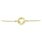 Brățară din Argint 925 Placat cu Aur ( 3.8 grame ) cu Diamant Alb 0.02 Carate