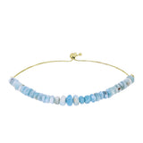 Brățară din Argint 925 Placat cu Aur ( 1.75 grame ) cu Larimar(Piatra delfinului) 47.43 Carate