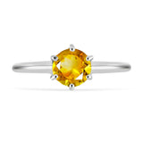 Inel din Argint 925 ( 2.24 grame ) cu Citrin Rio Golden 1.17 Carate