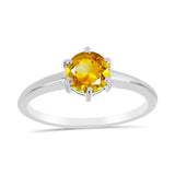 Inel din Argint 925 ( 2.24 grame ) cu Citrin Rio Golden 1.17 Carate