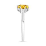 Inel din Argint 925 ( 2.24 grame ) cu Citrin Rio Golden 1.17 Carate