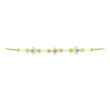Brățară din Argint 925 Placat cu Aur ( 3.39 grame ) cu Diamant Alb 0.1 Carate